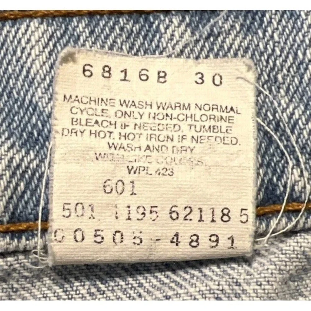 Vintage Levi's 505 Red Tab Regular Fit Straight Leg Blue Jeans Size 36x34, USA